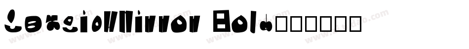 SeasickMirror Bold字体转换